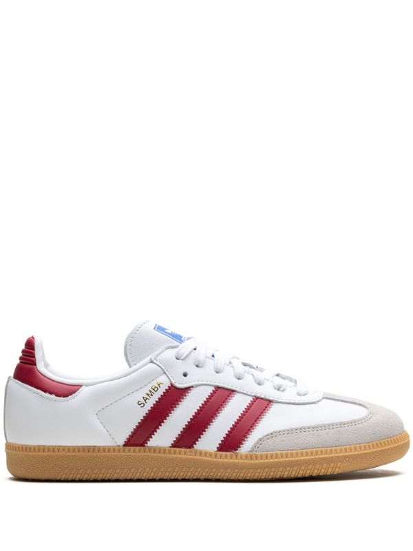 adidas Originals - Samba OG - Sneakers in wit en felrood